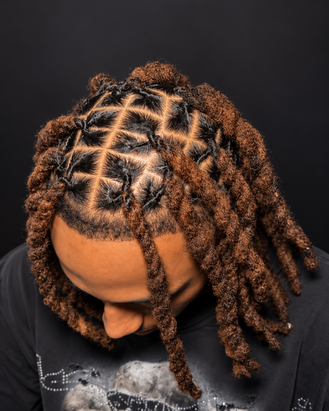 Copper loc twists with grid parts